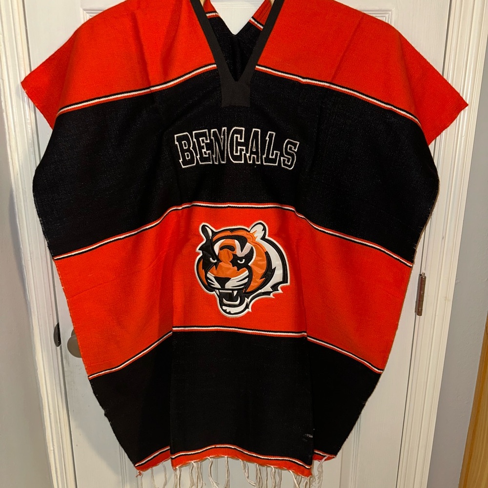 Cincinnati Bengals Custom Made Poncho Zarape